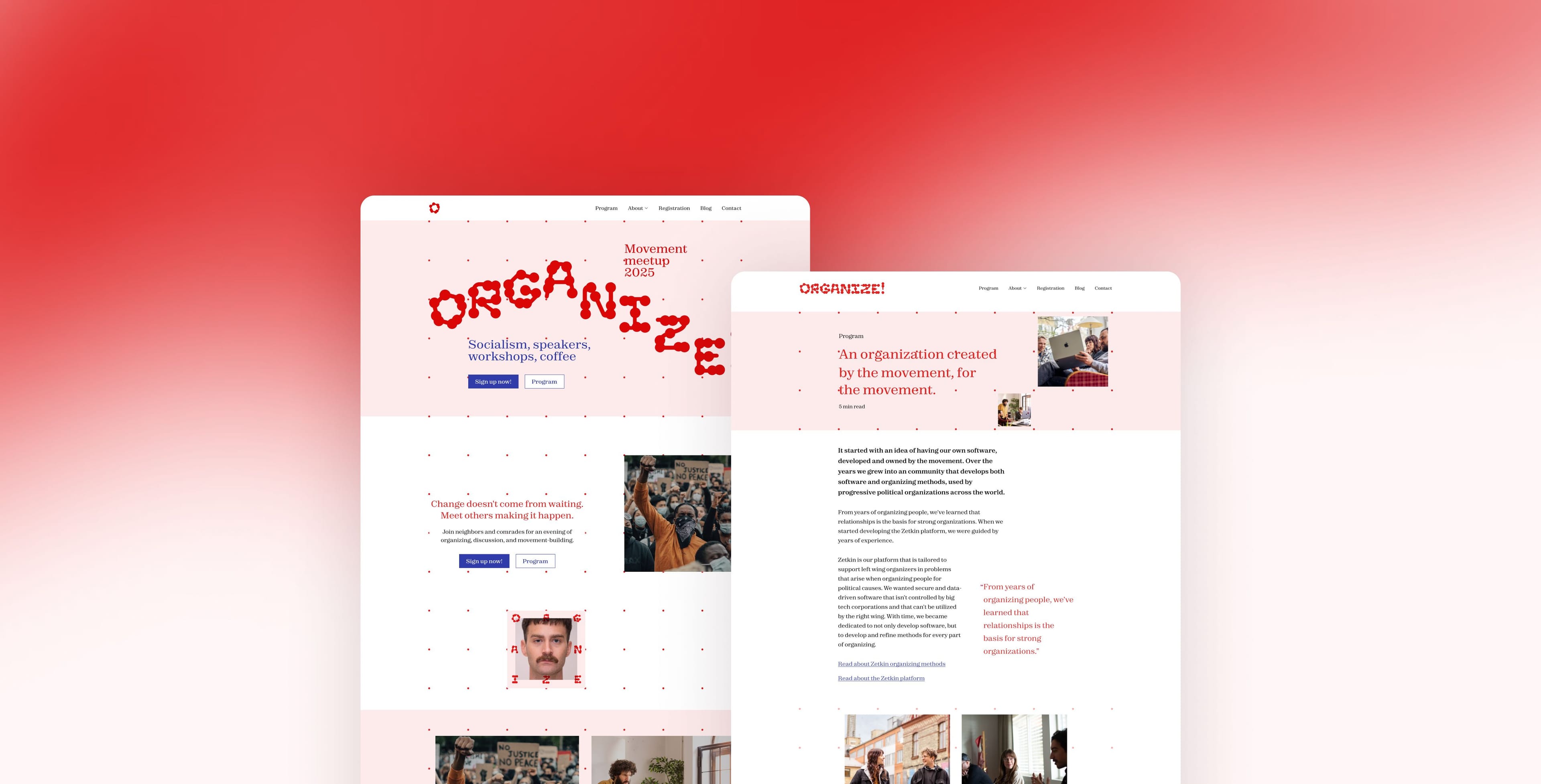 Organize movement meetup banner image